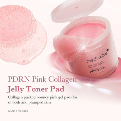 Medicube PDRN Pink Collagen Toning Gel Toner Pad